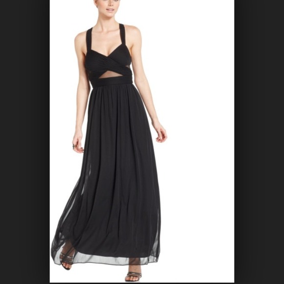 Betsy & Adam Dresses & Skirts - HP🌟Betsy & Adam black chiffon gown / prom dress