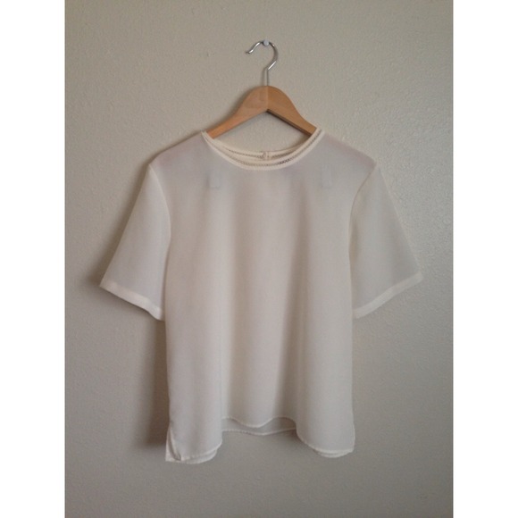 White Chiffon Blouse
