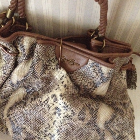 Jessica Simpson snakeskin design bag purse
