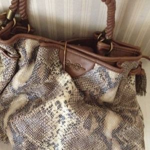 Jessica Simpson snakeskin design bag purse