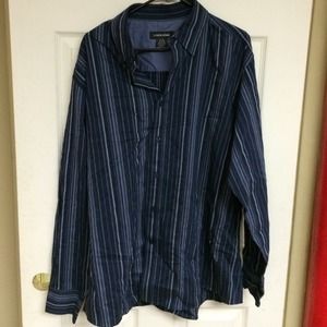 Up for sale is a mens plaid striped L/S shirt