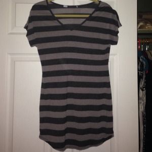 Striped long tee