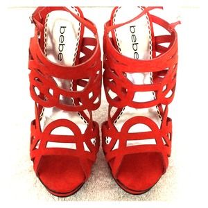 BEBE brand new red shoes BEBE brand new red shoes