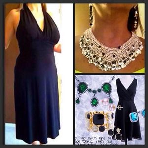 Evan Picone Black Cocktail Dress