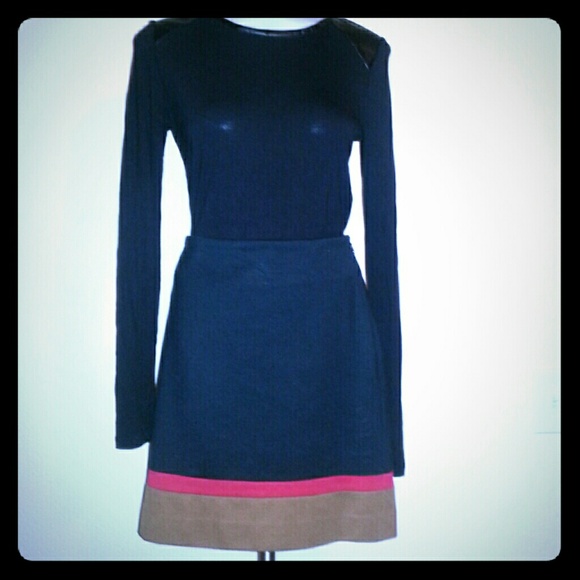 Ann Taylor Dresses & Skirts - Colorblock Knitted Skirt