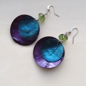 EARRING BUNDLE Purple/teal set and orange set