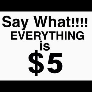 $5 $5 $5 $5 $5