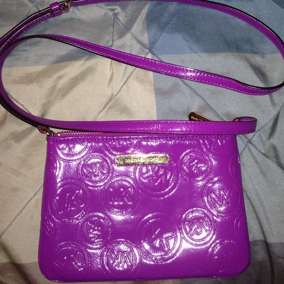 Embossed MK crossbody