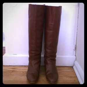 *REDUCED!* EMU Thigh High Cognac Leather Boots