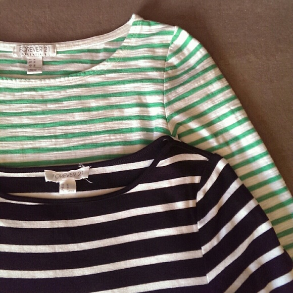 2 Forever 21 striped tops for one price!
