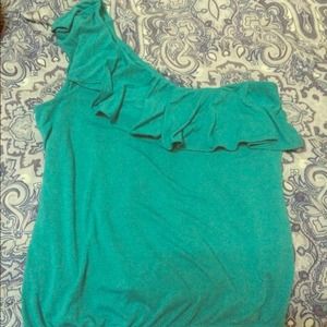 American Eagle one shoulder top.