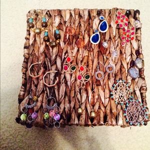 Bundle of 12 pair of earrings