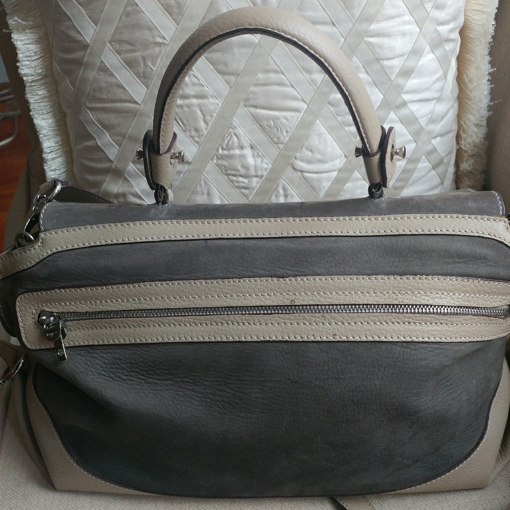 Ferragamo bag tote large suede - Picture 2 of 4