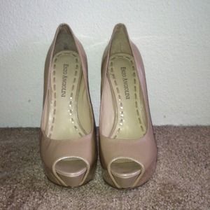Sheer nude heels