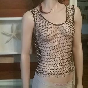 Sexy delicate beaded top