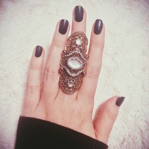 ⚡️FLASH SALE⚡️Antique Gold Knuckle Ring 👊💥