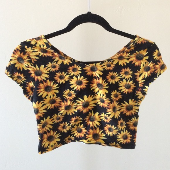 Sunflower Crop Top