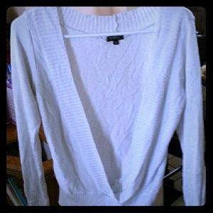 Openfront white sweater with silver sparkle hints