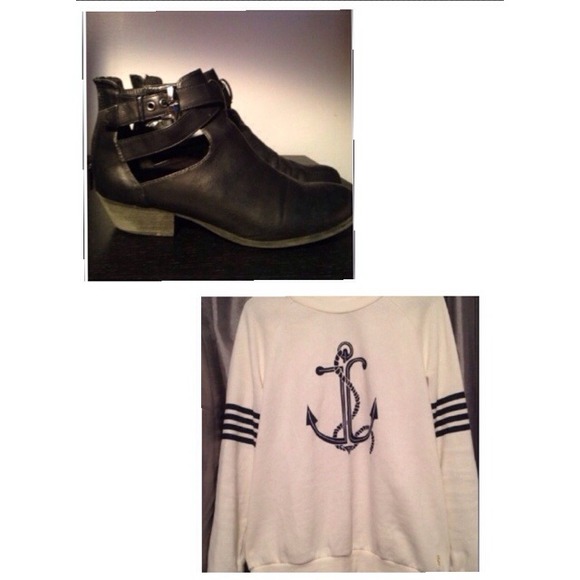 Bundled ankle boot & JC sweater