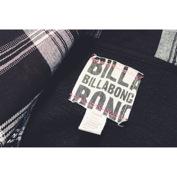 Billabong Long Check Black & White Jacket. - Picture 3 of 3