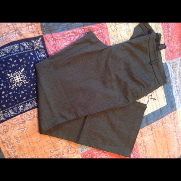 Gray work pants