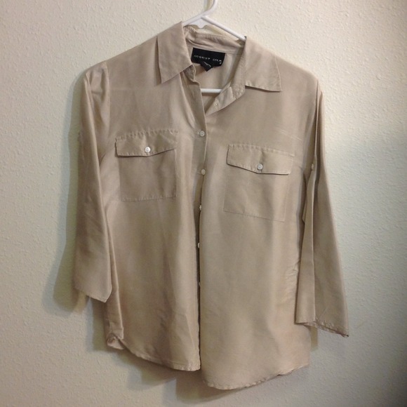 100% silk blouse! champagne color