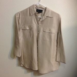100% silk blouse! champagne color