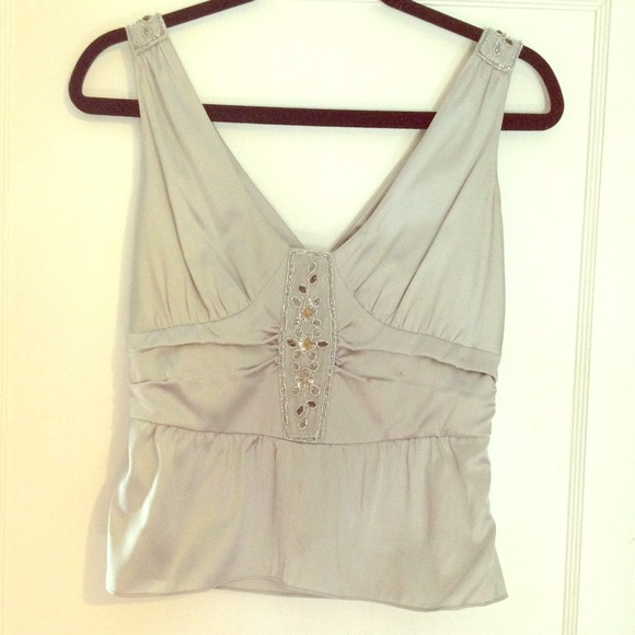 Silver grey top