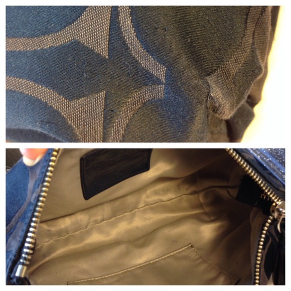 Poppy Navy Blue Small Hobo Crossbody - Picture 4 of 4