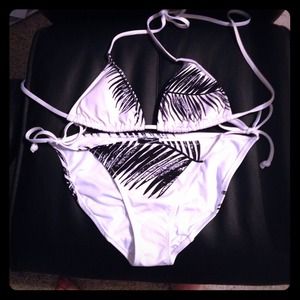 Black and white swimsuit