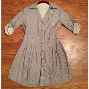Button-Down Shirt Dress from Tulle