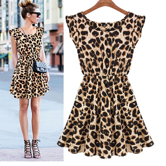 Dresses & Skirts - LAST 1 Left ❗️SALE Leopard Print Sleeveless Dress