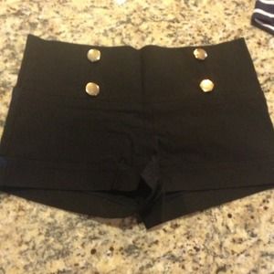Black high waisted shorts