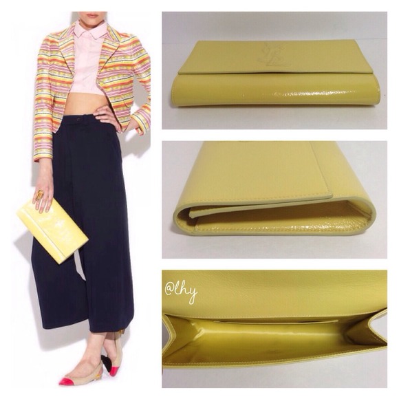 YVES SAINT LAURENT (YSL) BELLE DU JOUR CLUTCH - Picture 3 of 7