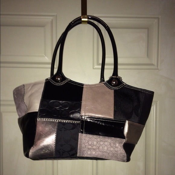 Patchwork coach bag