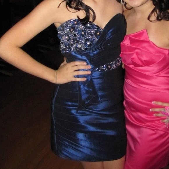 Blue homecoming dress