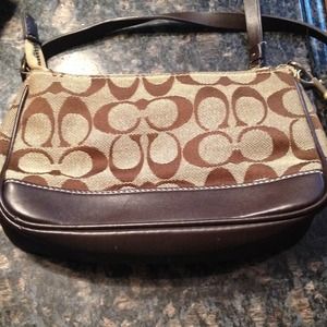 Brown Coach clutch