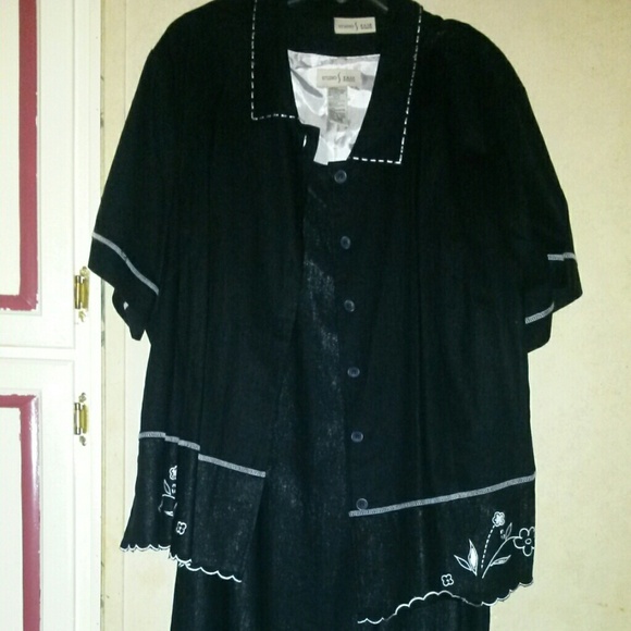 Black and white dress with jacket