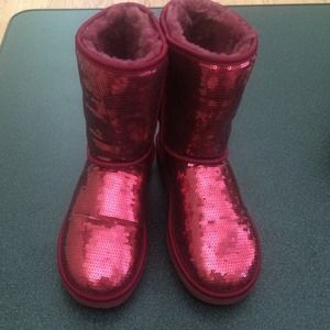 Ugg sparkles red boots