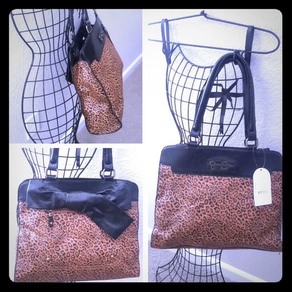 Jessica Simpon Leopard print handbag - #036