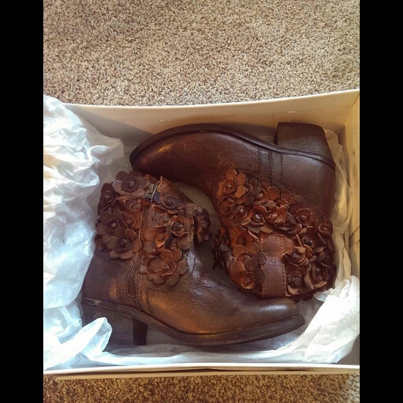 Leather Anthropologie boots