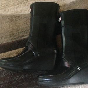 Hunter wellies with small wedge!