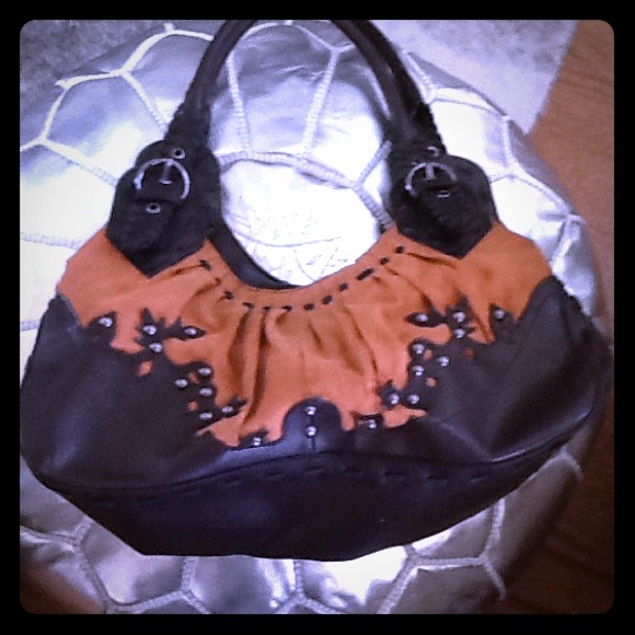 BCBG Suede & leather handbag!