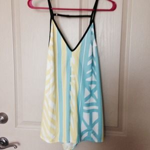 Sabo Skirt Playsuit ≪≪blue and green≫≫