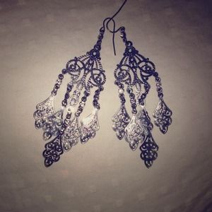 Silver earrings