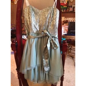 Mint green dress