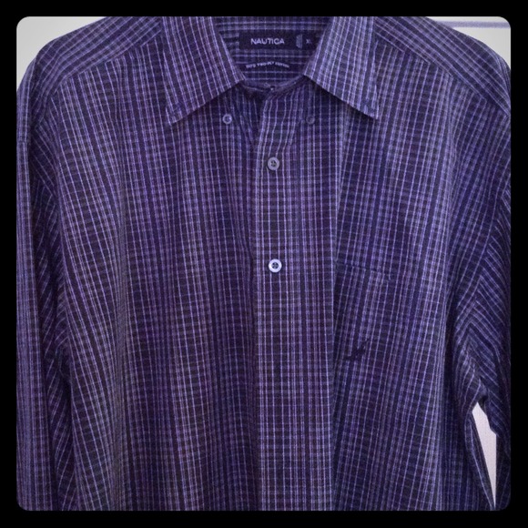 Nautical Men's button up shirt XL NWOT !