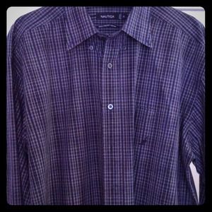Nautical Men's button up shirt XL NWOT !