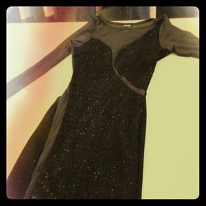 Black Sparkly sexy little black dress