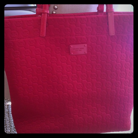 Michael Kors Handbags - Large Michael Kors Tote-real red!